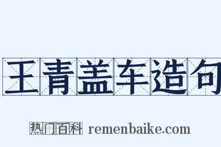王青盖车造句是什么意思的图片